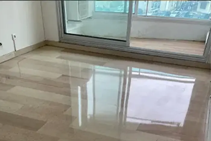 Marbre sol après réfection