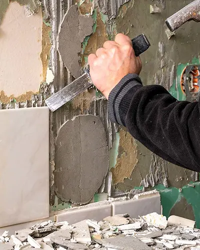 réfection mur carrelé